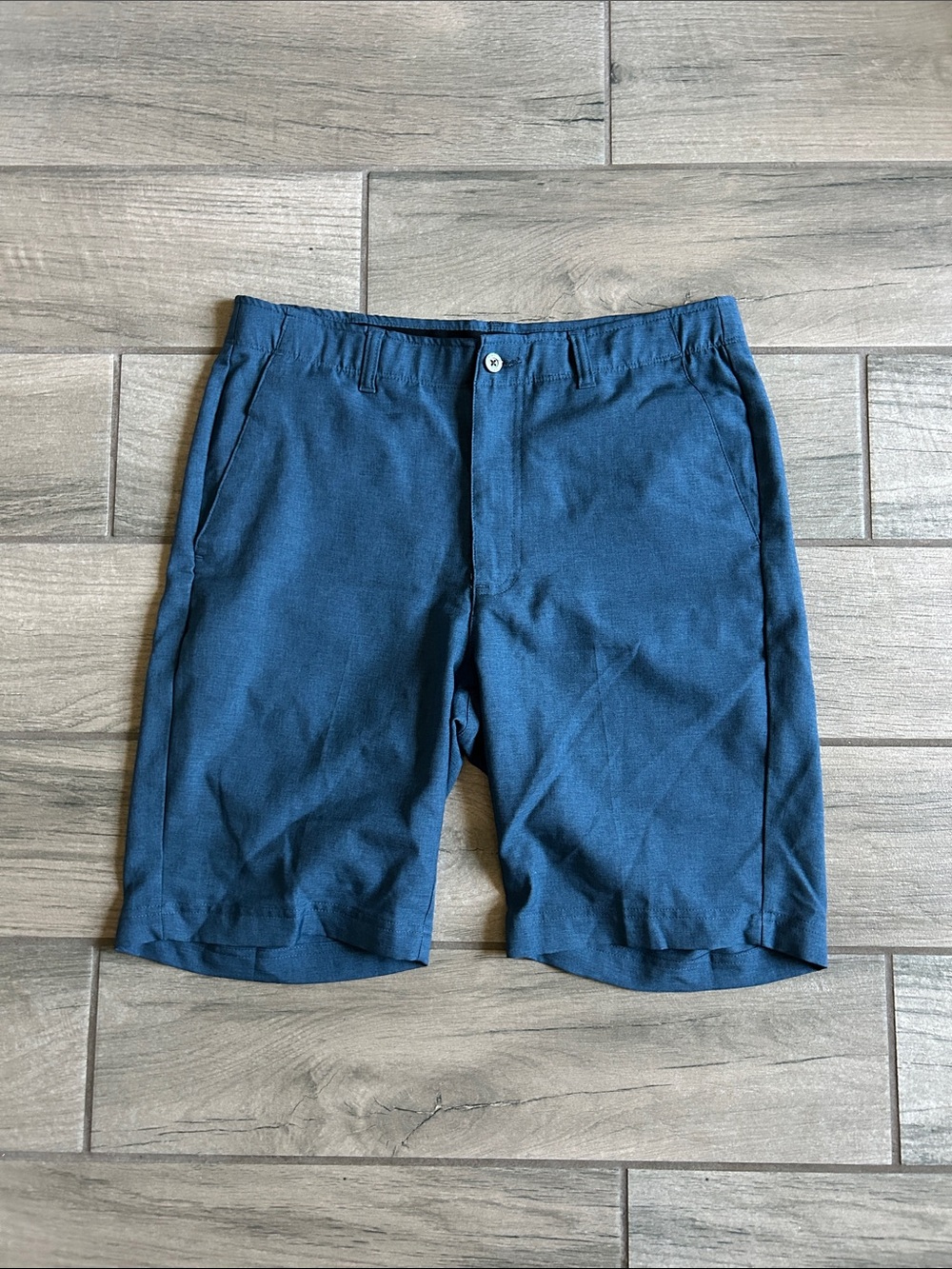 Pebble Beach Navy Flat-Front Men’s Shorts